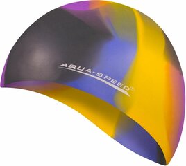 Шапочка для плавания Aqua Speed Bunt, темно синяя/желтая/фиолетовая/черная цена и информация | Шапки для плавания | kaup24.ee
