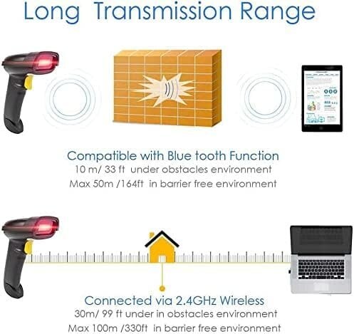 Netum NT-1228BL Bluetooth QR 2D vöötkoodi skanner цена и информация | Nutiseadmed ja aksessuaarid | kaup24.ee