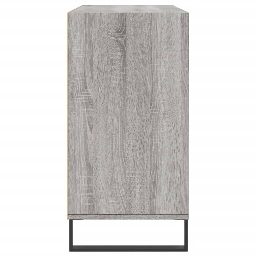 vidaXL puhvetkapp, hall Sonoma tamm, 103,5 x 35 x 70 cm, tehispuit hind ja info | Elutoa väikesed kapid | kaup24.ee