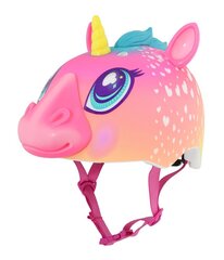 Детский велосипедный шлем C-Preme Super Rainbow Corn, розовый цена и информация | Шлемы | kaup24.ee