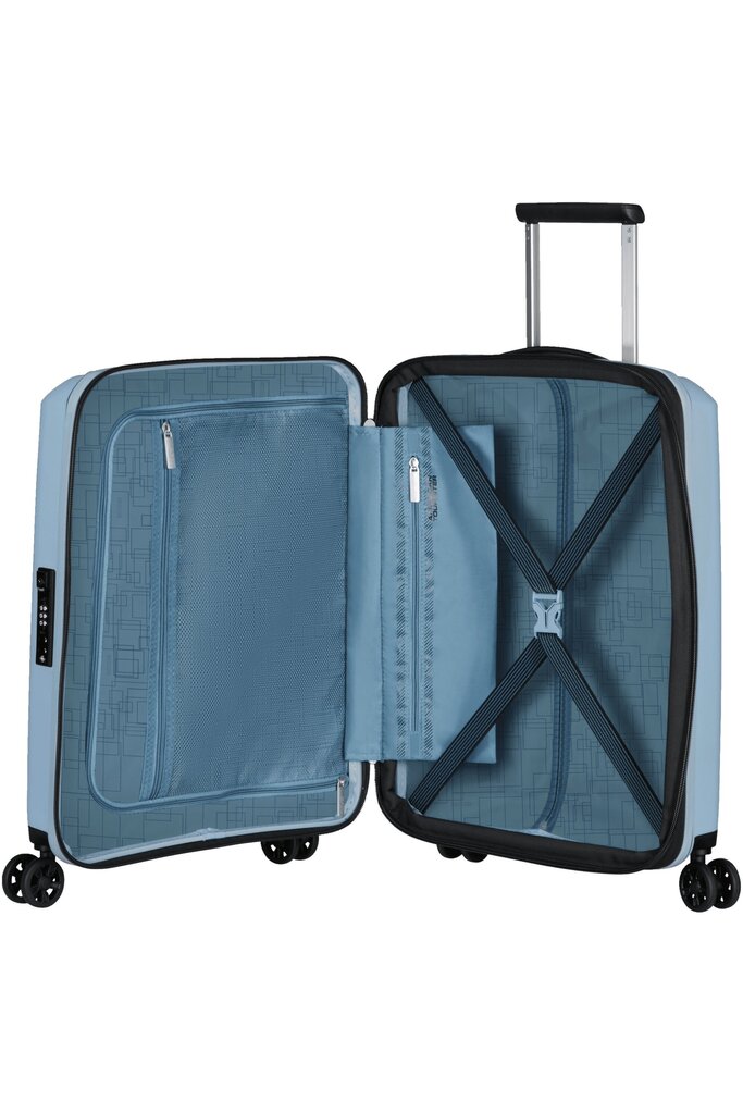 Väike kohver American Tourister Aerostep Spinner, S, hall цена и информация | Kohvrid, reisikotid | kaup24.ee