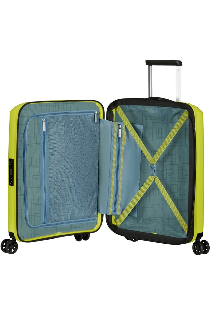 Väike kohver American Tourister Aerostep Spinner, S, kollane hind ja info | Kohvrid, reisikotid | kaup24.ee