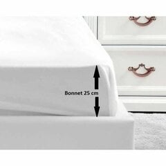 Kummiga voodilina Lovely Home Valge (140 x 190 cm) hind ja info | Voodilinad | kaup24.ee