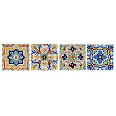 Lauamatt DKD Home Decor (20 x 20 x 1 cm) (4 tk) hind ja info | Laudlinad, lauamatid, servjetid | kaup24.ee