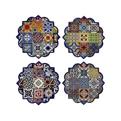 Lauamatt DKD Home Decor (20 x 20 x 0,7 cm) (4 tk) hind ja info | Laudlinad, lauamatid, servjetid | kaup24.ee