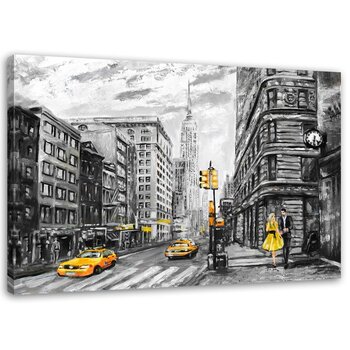 Seinapilt New Yorgi tänaval цена и информация | Картины, живопись | kaup24.ee