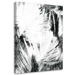 Seinapilt Must-valge abstraktsioon цена и информация | Картины, живопись | kaup24.ee
