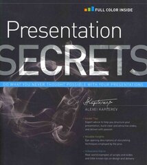 Presentation Secrets: Do What You Never Thought Possible with Your Presentations цена и информация | Книги по экономике | kaup24.ee