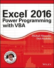 Excel 2016 Power Programming with VBA hind ja info | Majandusalased raamatud | kaup24.ee