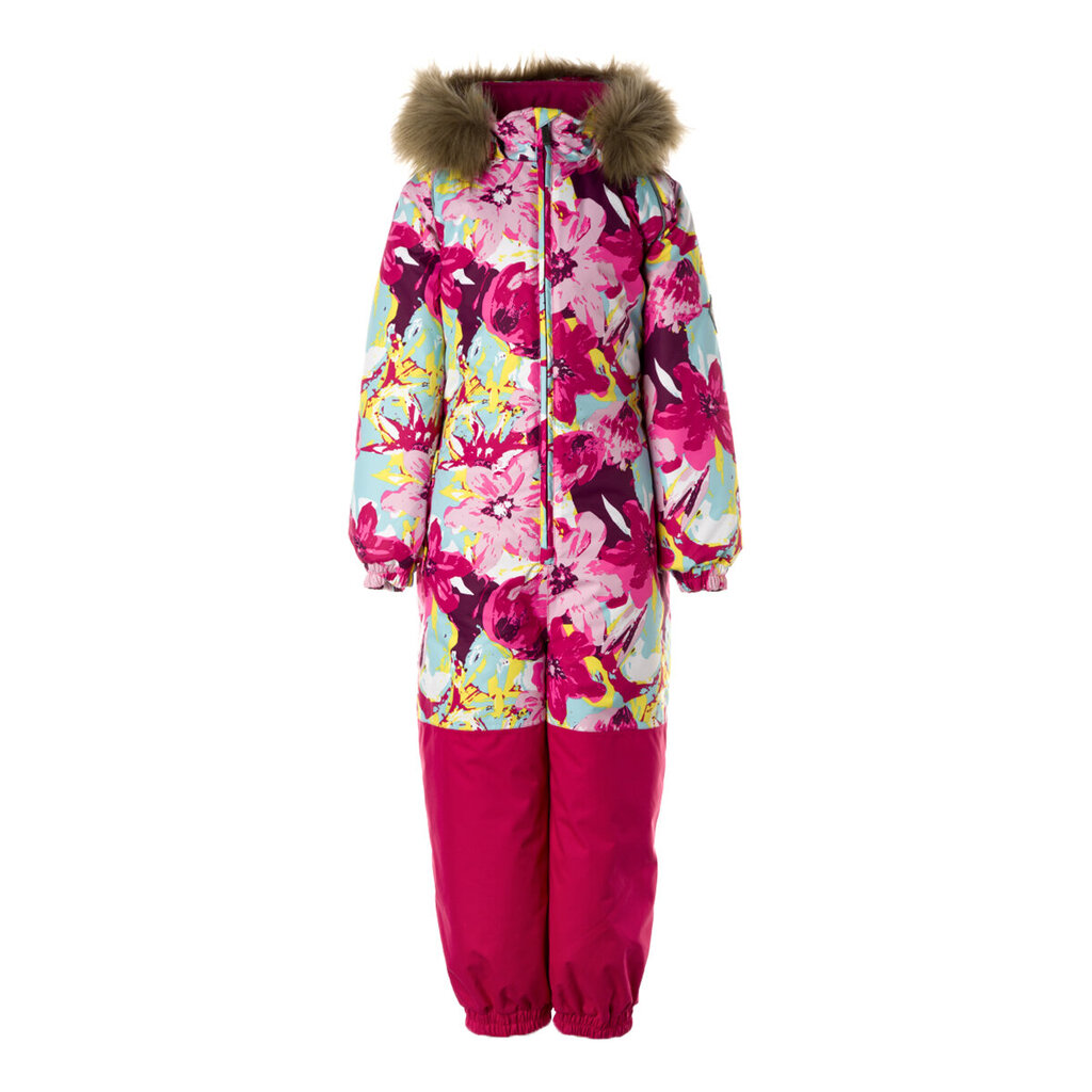 Huppa laste talvekombinesoon WILLE, roosa-lilleline hind ja info | Laste talveriided | kaup24.ee