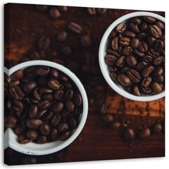Lõuendi trükk, tassid kohvi täis hind ja info | Seinapildid | kaup24.ee