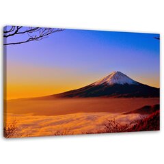 Lõuendi trükk, Fuji mägi supletud päikesevalguses цена и информация | Картины, живопись | kaup24.ee