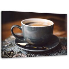 Lõuendi trükk, tass kohviga цена и информация | Картины, живопись | kaup24.ee