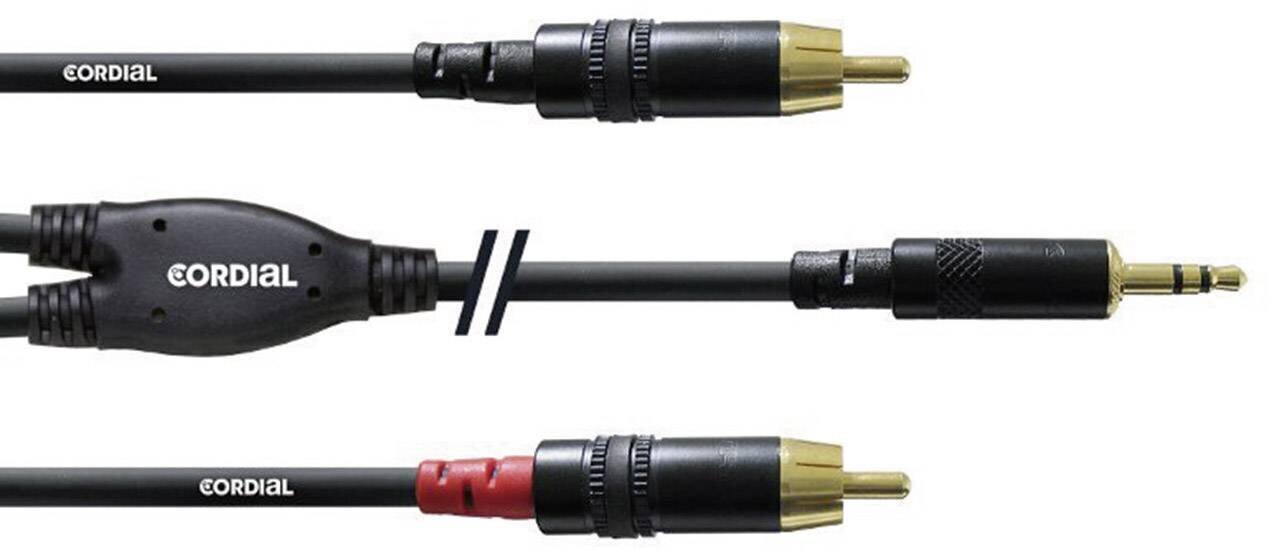 Cordial, Aux 3.5 mm/RCA, 3 m hind ja info | Kaablid ja juhtmed | kaup24.ee