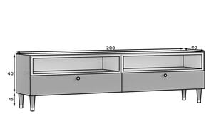 TV-alus Includo, 200x40x55 cm, sinine hind ja info | TV alused | kaup24.ee