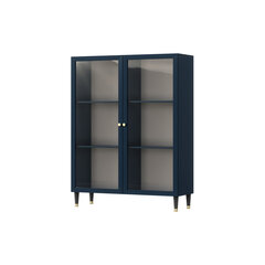 Шкаф-витрина  Includo, 120x40x155 см, синий цвет цена и информация | Витрины, серванты | kaup24.ee
