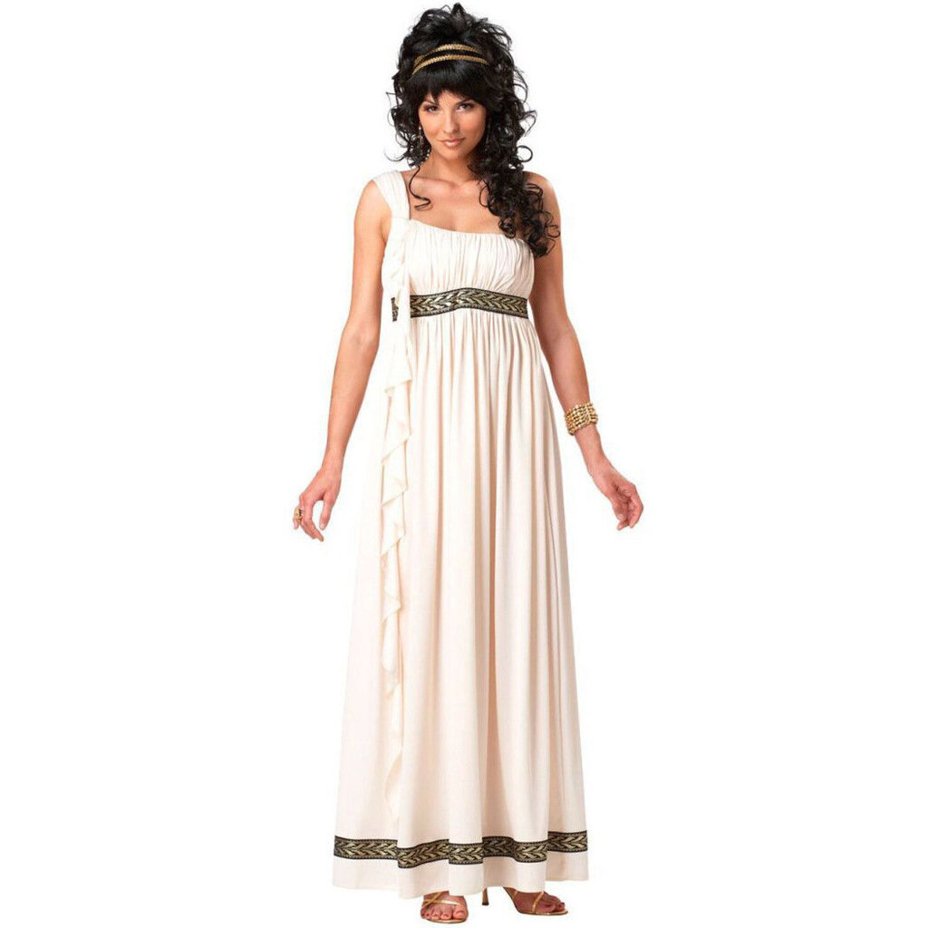 Kostüüm täiskasvanutele Kreeka jumalanna, valge hind ja info | Karnevali kostüümid | kaup24.ee