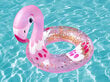 Täispuhutav ujumisrõngas - Flamingo, 61cm hind ja info | Täispuhutavad veemänguasjad ja ujumistarbed | kaup24.ee