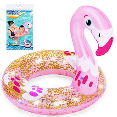 Надувной плавательный круг - Фламинго, 61 см цена и информация | Надувные и пляжные товары | kaup24.ee