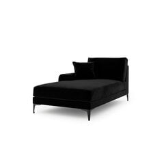 Кушетка Micadoni Home Larnite 1S-VL, черный цвет цена и информация | Диваны | kaup24.ee