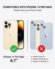 Чехол OCASE для iPhone 14 Pro Max, черный цена и информация | Чехлы для телефонов | kaup24.ee