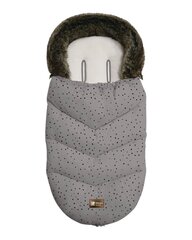 Magamiskott vankrile Kikka Boo Luxury Fur, dots grey цена и информация | Аксессуары для колясок | kaup24.ee