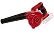 Einhell TE-CB 18/180 Li-Solo aku lehepuhur 180 km/h Must, punane 18 V цена и информация | Oksapurustajad ja lehepuhurid | kaup24.ee