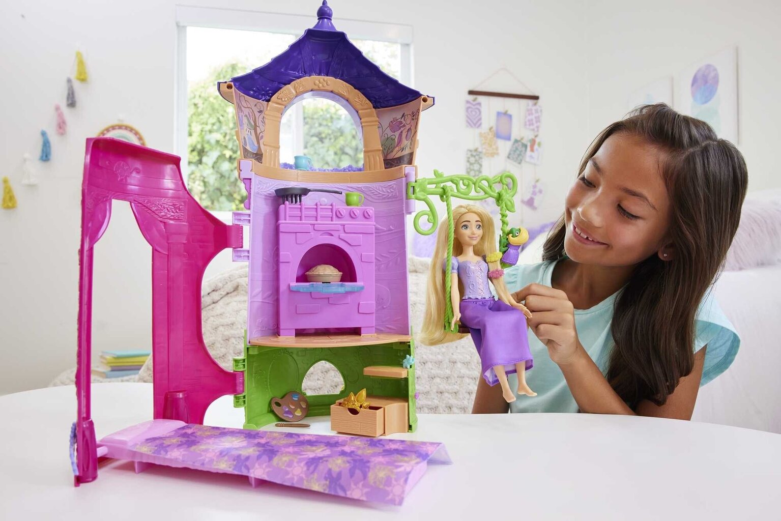 Nukk Rapuntsel ja tornikomplekt Disney Princess цена и информация | Tüdrukute mänguasjad | kaup24.ee