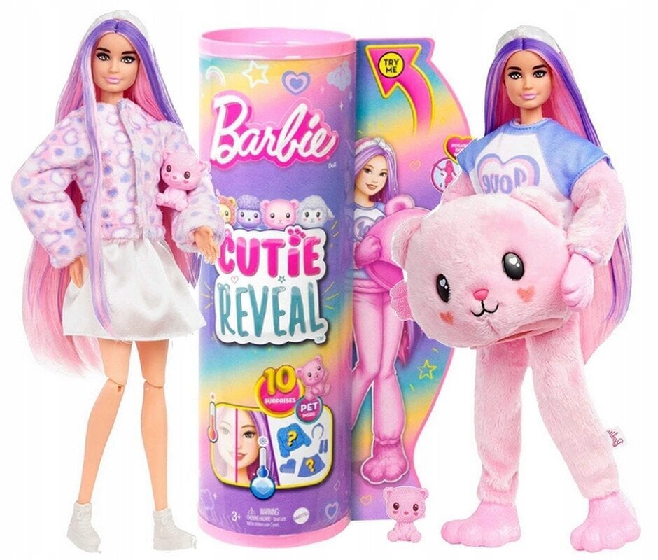 Nukk Barbie Cutie Reveal hind ja info | Tüdrukute mänguasjad | kaup24.ee