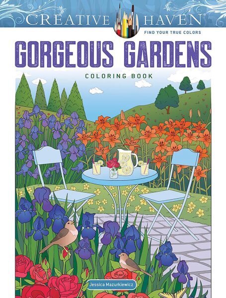 Creative Haven Gorgeous Gardens Coloring Book цена и информация | Väikelaste raamatud | kaup24.ee