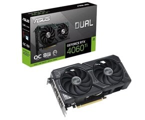 Asus Dual GeForce RTX 4060 Ti OC Edition 8GB GDDR6 (DUAL-RTX4060TI-O8G) hind ja info | Videokaardid (GPU) | kaup24.ee