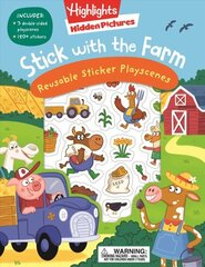 Stick with the Farm Hidden Pictures Reusable Sticker Playscenes hind ja info | Väikelaste raamatud | kaup24.ee
