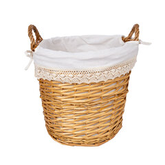 Плетеный мешок для белья Home4you Max, 40x40x56 см цена и информация | Аксессуары для ванной комнаты | kaup24.ee