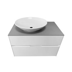 Шкафчик для ванной с умывальником LYFCO, белый/серый цвет цена и информация | Шкафчики для ванной | kaup24.ee