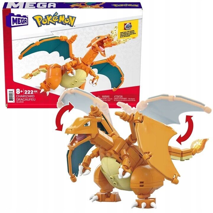 Konstruktor Charizard Pokemon GWY77, 222 hind ja info | Klotsid ja konstruktorid | kaup24.ee