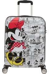 Чемодан для ручной клади American Tourister Wavebreaker Spinner Disney Minnie Comics White 55 cm цена и информация | Чемоданы, дорожные сумки | kaup24.ee