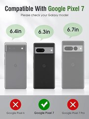 OCASE telefoniümbris telefonile Google Pixel 7, must hind ja info | Telefoni kaaned, ümbrised | kaup24.ee