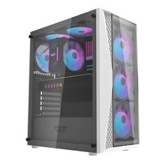 Computer Case Darkflash DK352 Plus  with 4 fans (Black & White) цена и информация | Корпус Cooler Master для ПК Elite 500 Midi | kaup24.ee