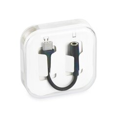 Adapter HF/audio Type C pistikupesaga 3,5mm must цена и информация | Адаптеры и USB-hub | kaup24.ee