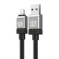 Baseus Kiirlaadimiskaabel Baseus USB-A kuni Lightning CoolPlay seeria 2m, 2,4A (must) цена и информация | Mobiiltelefonide kaablid | kaup24.ee