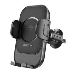 Автомобильная зарядка-держатель Borofone BH204 15W черная цена и информация | Зарядные устройства для телефонов | kaup24.ee