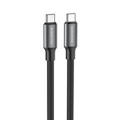 USB кабель Borofone BX82 60W Type-C to Type-C 1.0m черный цена и информация | Кабели для телефонов | kaup24.ee