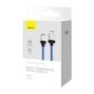 Baseus Kiirlaadimiskaabel Baseus USB-A kuni Lightning Coolplay seeria 1 m, 2,4 A (valge) цена и информация | Mobiiltelefonide kaablid | kaup24.ee