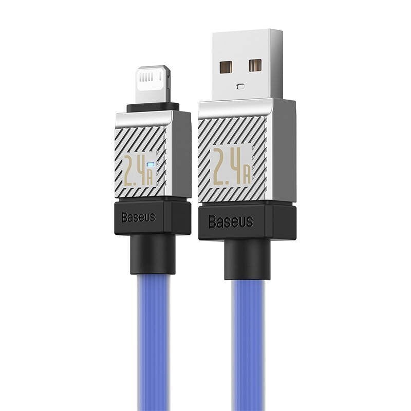 Baseus Kiirlaadimiskaabel Baseus USB-A kuni Lightning Coolplay seeria 1 m, 2,4 A (valge) цена и информация | Mobiiltelefonide kaablid | kaup24.ee