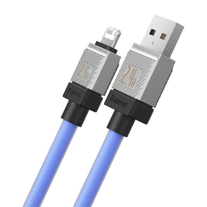 Baseus Kiirlaadimiskaabel Baseus USB-A kuni Lightning Coolplay seeria 1 m, 2,4 A (valge) цена и информация | Mobiiltelefonide kaablid | kaup24.ee