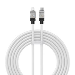 Baseus Kiirlaadimiskaabel Baseus USB-C kuni Coolplay seeria 2m, 20W (valge) hind ja info | Mobiiltelefonide kaablid | kaup24.ee