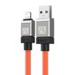 Baseus Kiirlaadimiskaabel Baseus USB-A kuni Lightning Coolplay seeria 1 m, 2,4 A (oranž) цена и информация | Mobiiltelefonide kaablid | kaup24.ee