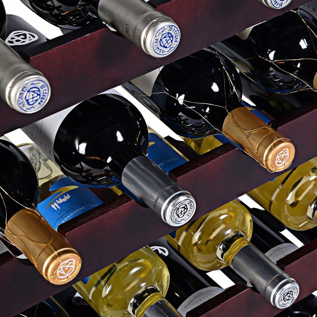 Puidust veiniriiul 24 pudelile Costway цена и информация | Köögitarbed | kaup24.ee