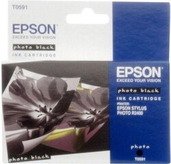 Картридж с оригинальными чернилами Epson T0591 Чёрный цена и информация | Картриджи для струйных принтеров | kaup24.ee