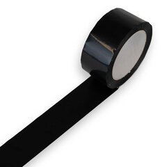 Цветная клейкая лента 50 мм x 66 м, черный цвет, 1 шт цена и информация | Канцелярские товары | kaup24.ee